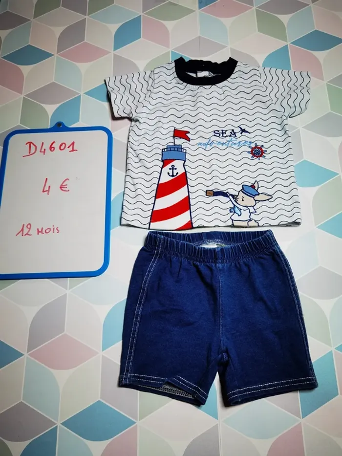 D4601 - ensemble garçon 12 mois