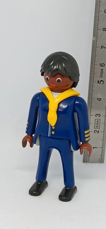 Femme habits bleus hôtesse de l'air playmobil