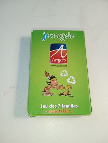 Jeu des 7 familles avec Quiz Angers Je recycle 