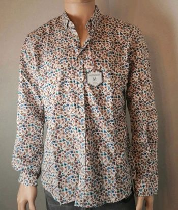 chemise lucas marque Maison Oscar taille S motif papillon marque française neuve avec étiquette