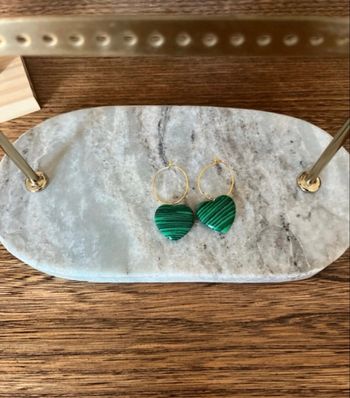 Boucles d’oreilles pierre Malachite