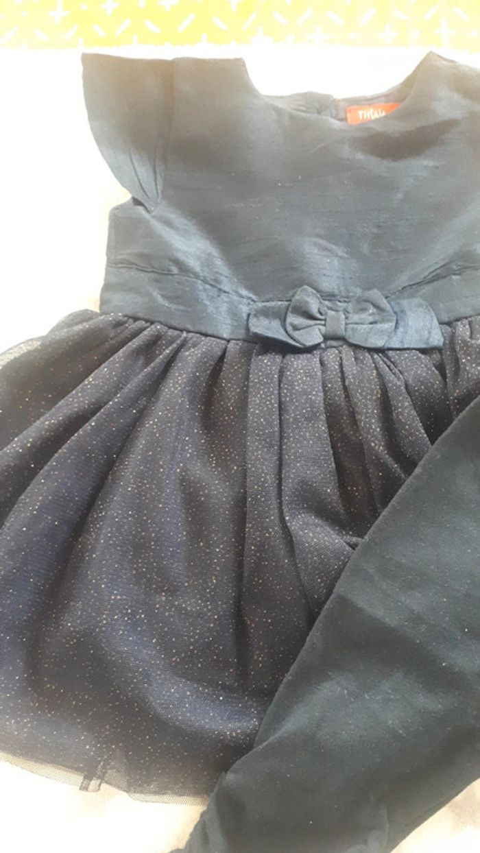 Ensemble robe de soirée et legging bleu robe - photo numéro 2