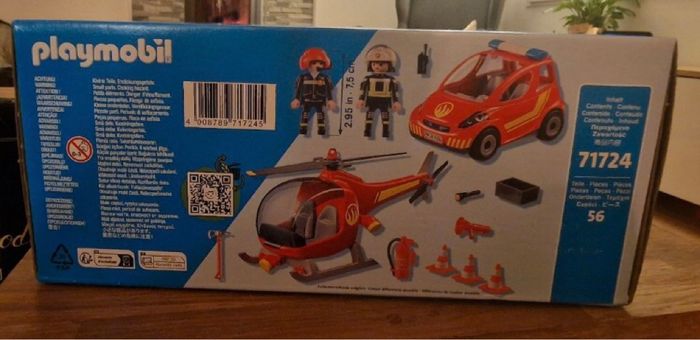 Playmobil pompier hélicoptère neuf scellée - photo numéro 2