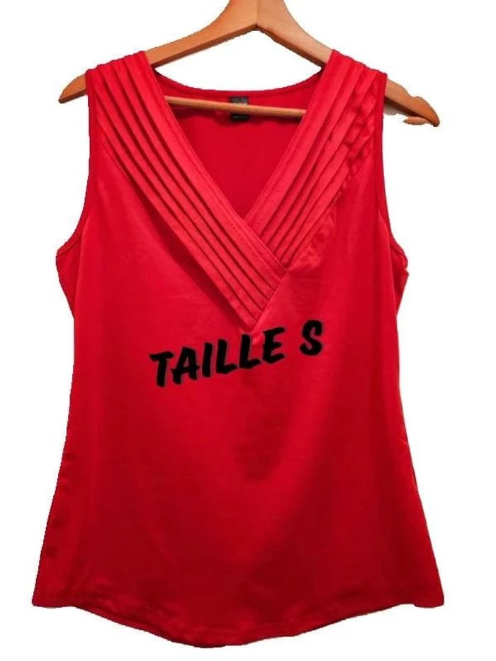Top sans manche Rouge Shein- 36/S