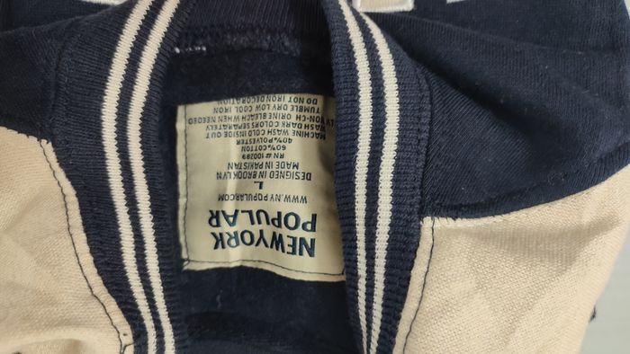 Vêtement Homme Sweatshirts Sweats Pull bleu marine new york popular taille L #Retrostreet - photo numéro 3