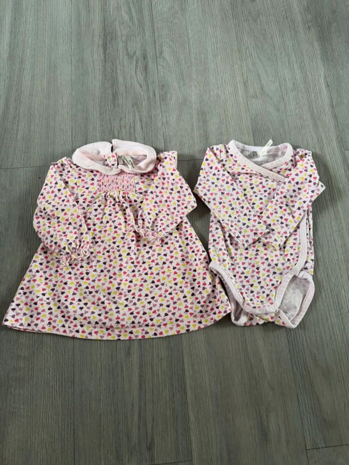 Ensemble robe et body orchestra taille 3 mois - photo numéro 2