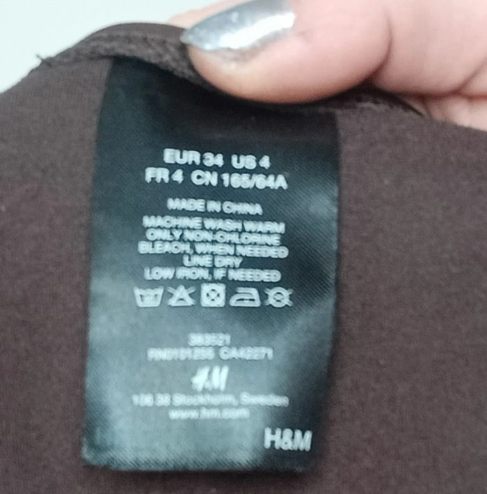 Bikini marron tanga a nouer taille 34/36 90b - photo numéro 8