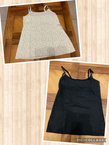 2 débardeurs grossesse/allaitement