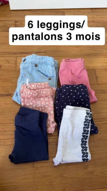 Lot 6 pantalons/leggings