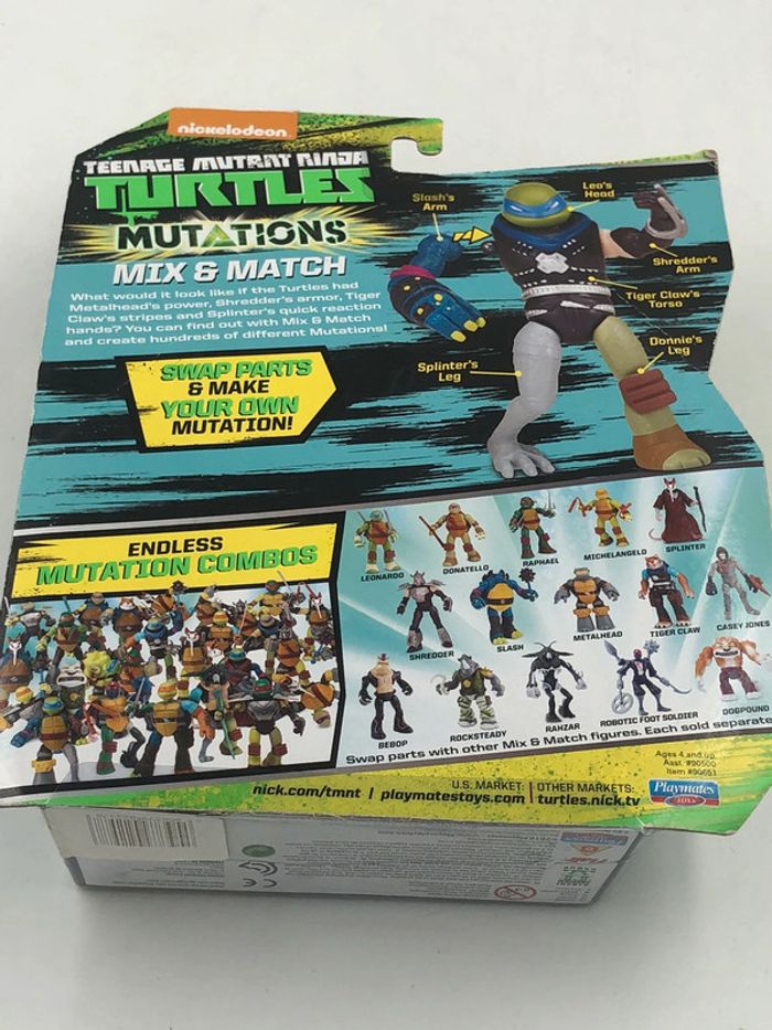 Figurine tortue Ninja Mutations Mix & Match Léo Playmates Toys neuf - photo numéro 10