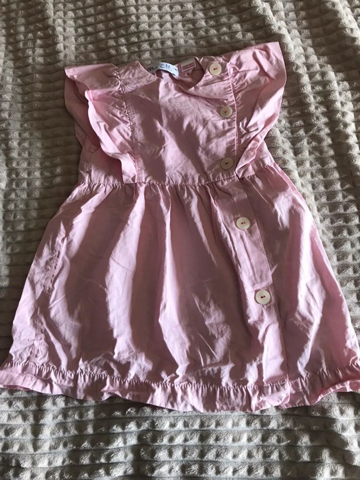 Robe rose pâle Zara baby 2.3 ans