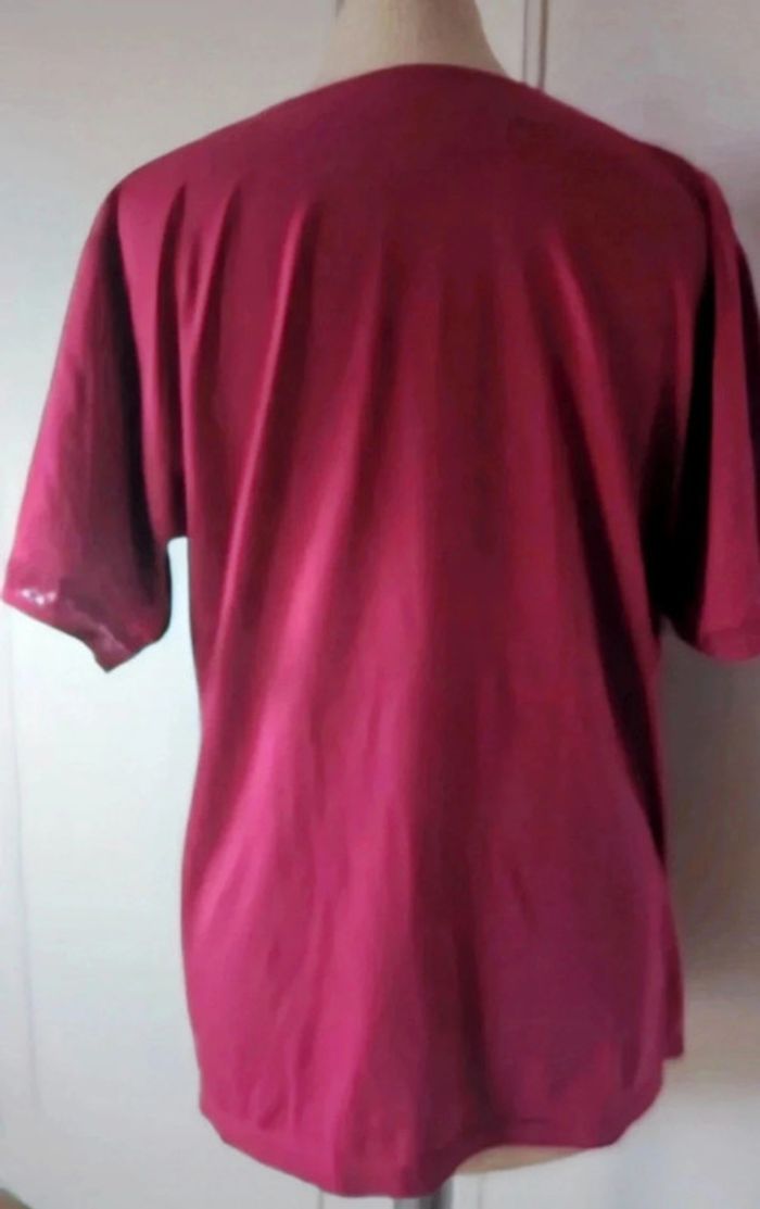 💎haut top tee shirt élégante femme rose original vintage rare créateur Anne t M 38 - photo numéro 5