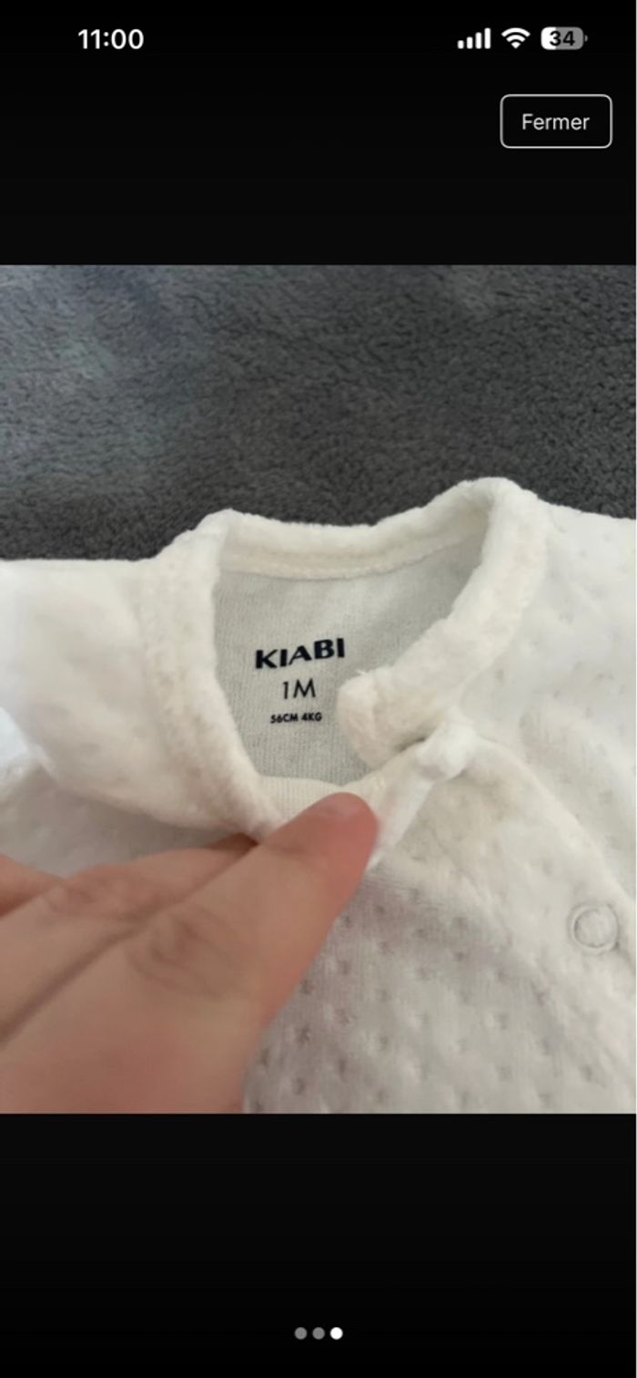 Pyjama taille 1 mois, neuf - photo numéro 2