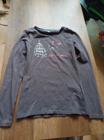 Pull fin avec motif oiseaux