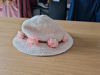 Chapeau à fleur 3-6 mois
