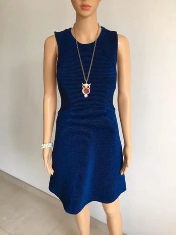 Robe bleue pailletée neuve sans manches Morgan taille S (valeur 75€)