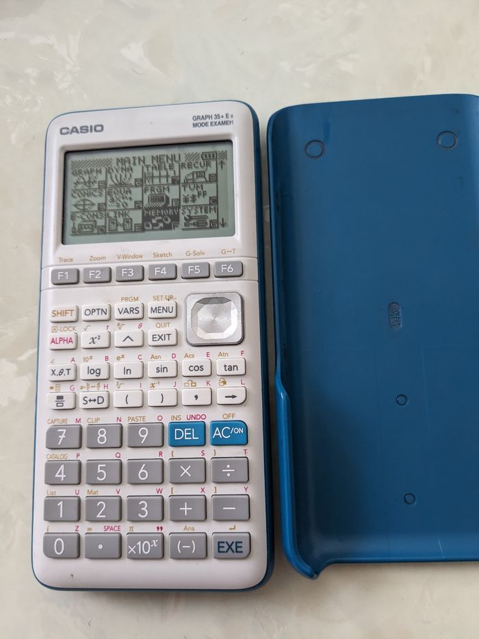 Calculatrice casio Graph 35+E 2, mode examen. - photo numéro 4