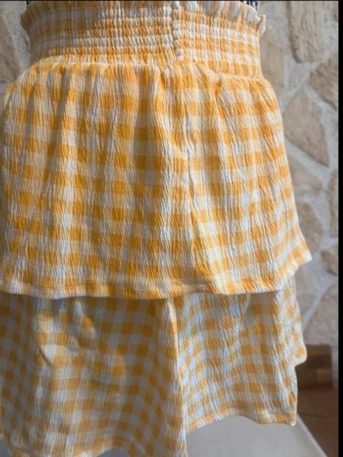Jupe à Volants Vichy Jaune - Taille XS - H&M - photo numéro 5
