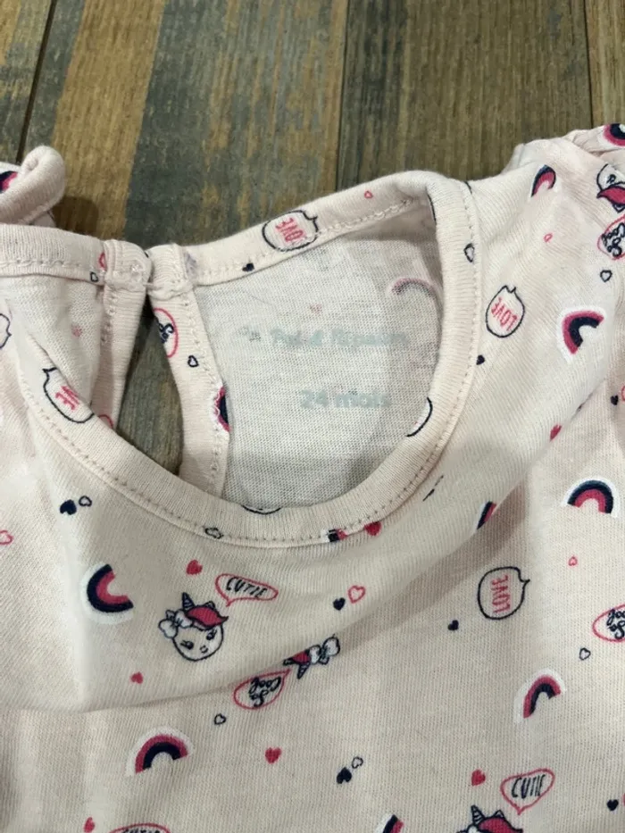 Robe manches courtes motif licorne - photo numéro 3
