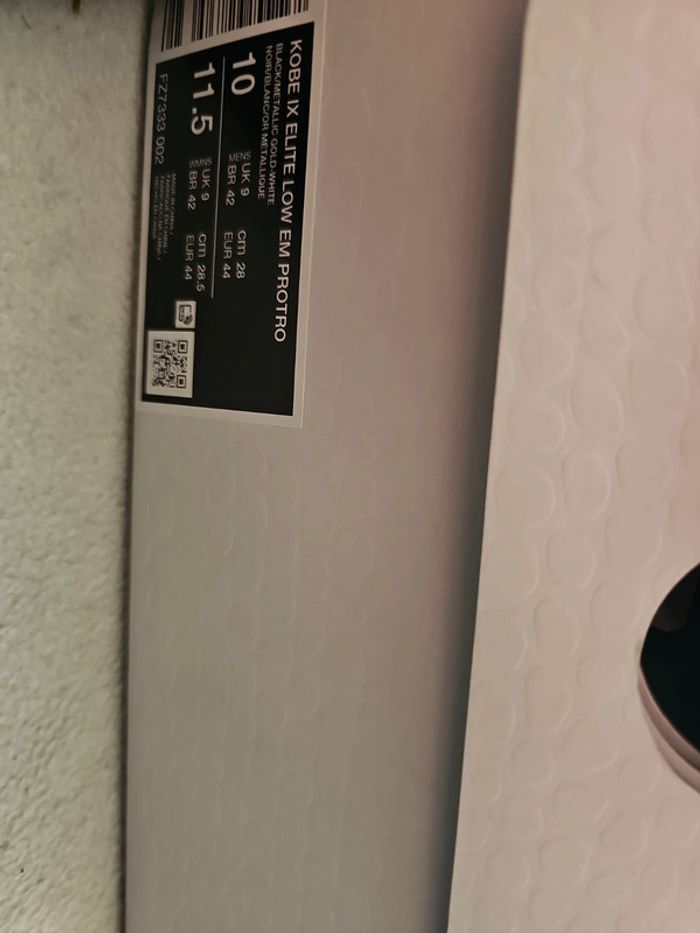 🔥Nike Kobe IX Elite Low EM Proto "Mambacita" T.44🏀 - photo numéro 10