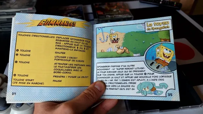 Bob l'éponge spongebob squarepants ps1 ultra rare complet Version français - photo numéro 8