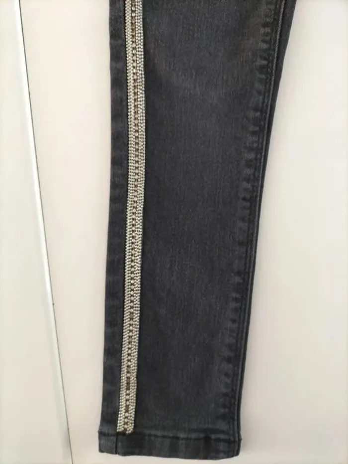 Jean skinny bande sur les coté - photo numéro 3