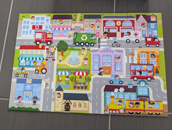 Gigantic puzzle les véhicules 12 pièces 2 ans et plus - photo numéro 2