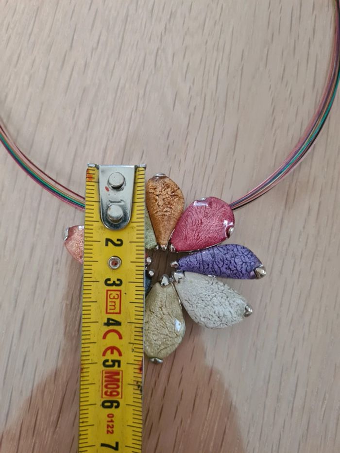 Collier en argent fleur coloré Eliot - photo numéro 5