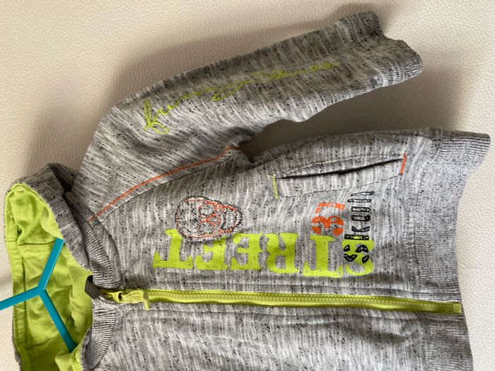 gilet zippé avec capuche taille 9 mois - photo numéro 2