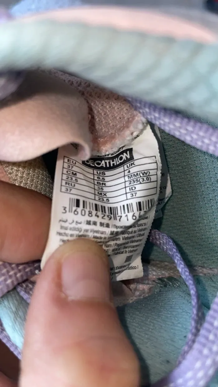 Baskets running pastel – Taille 37 – Décathlon - photo numéro 4