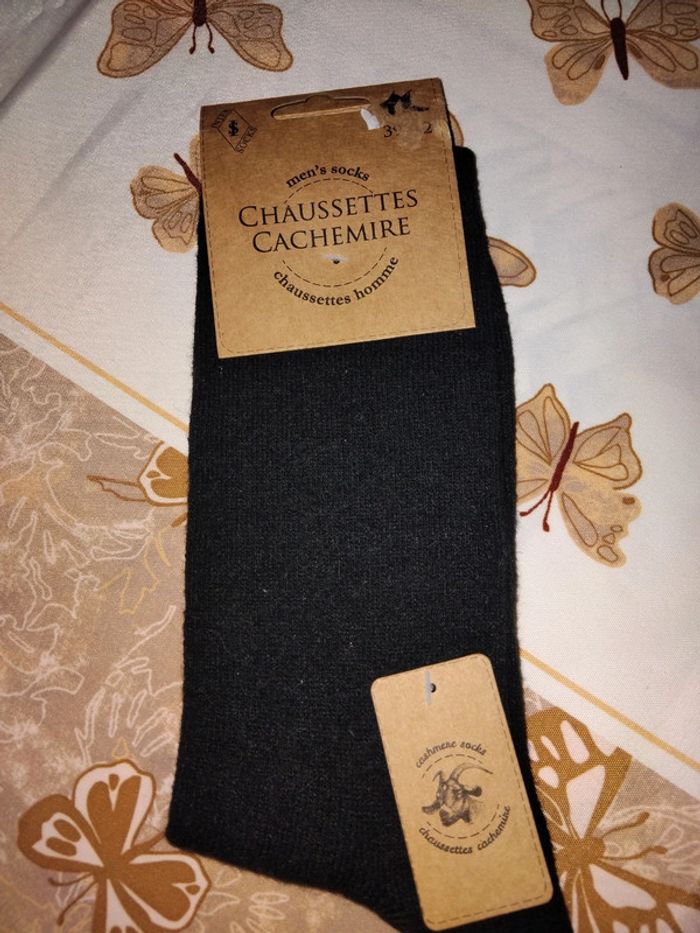 1 paire de chaussette en cachemire