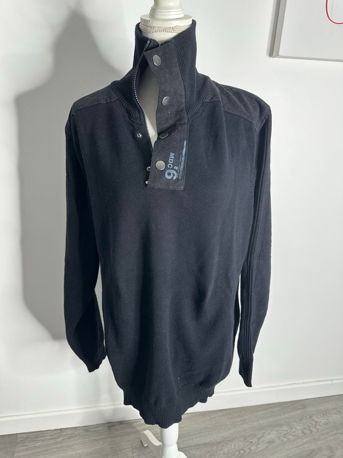 Pull col montant noir Mondaca TXXL - photo numéro 3