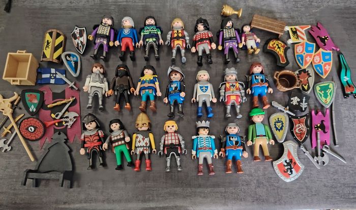 Gros lot playmobil chevaliers