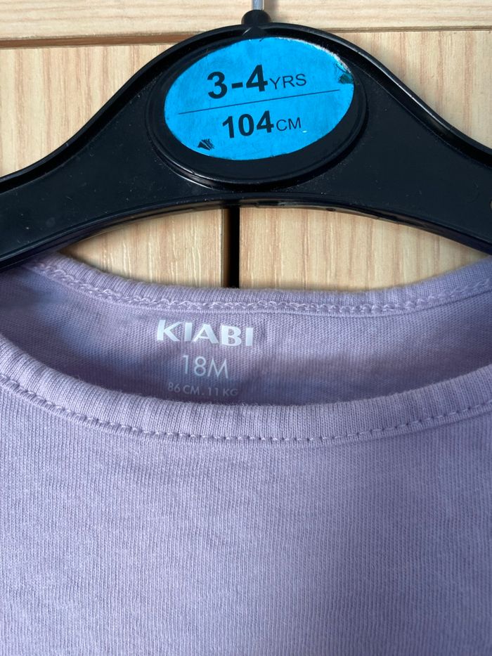 T-shirt cerise « je t’aime » Kiabi 18 mois - photo numéro 3