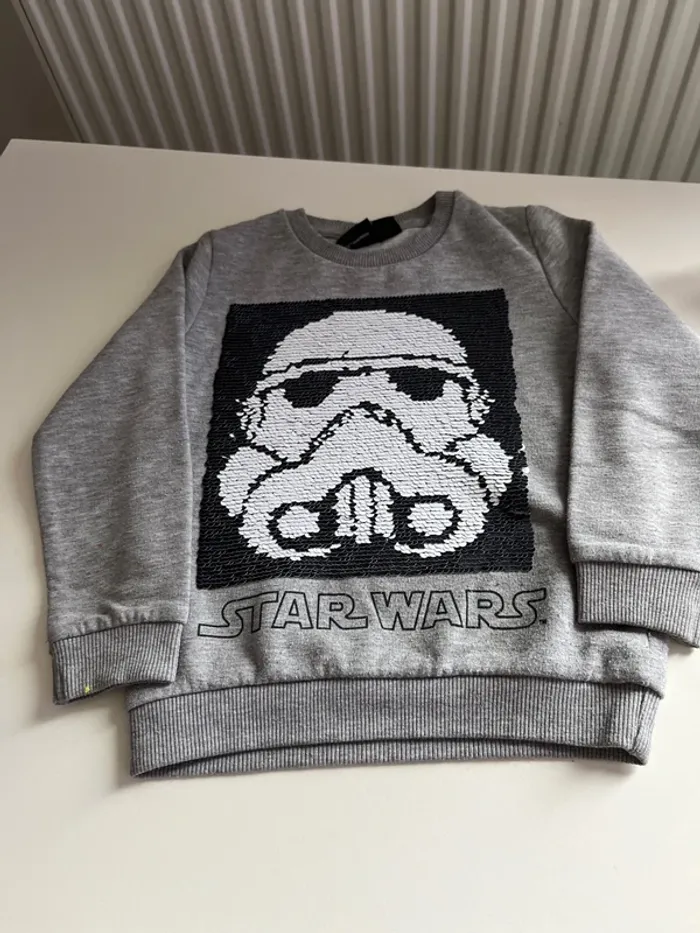 Lot star wars 3 ans tee shirt manche longue pull hiver - photo numéro 4