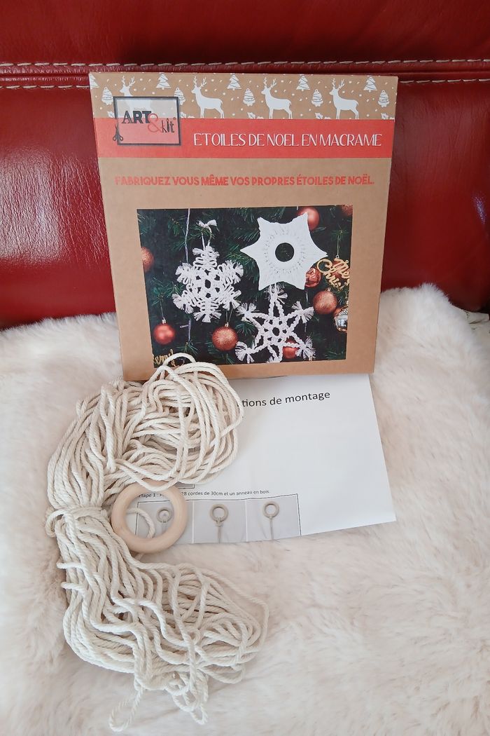 Neuf: Kit déco Étoiles en macramé - photo numéro 3