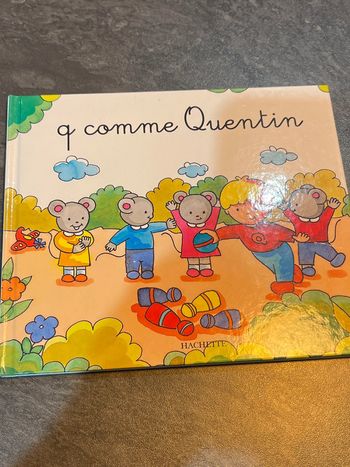 Livre jeunesse mes premiers pas vers la lecture à comme Quentin