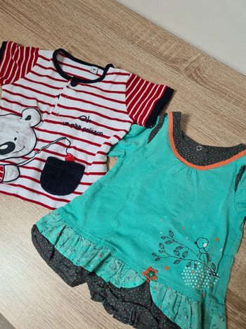 Lot 2 tee shirt 6 mois