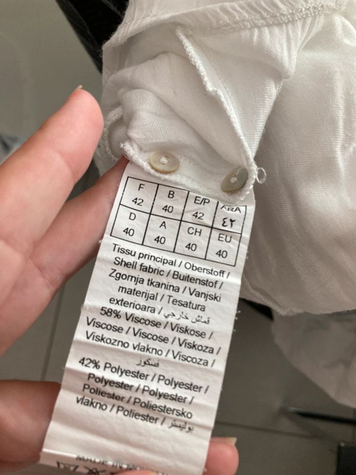 Blouse blanche légère Grain de Malice taille 42 - photo numéro 8