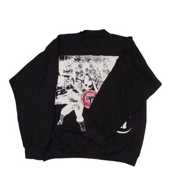 Sweat noir baseball vintage - Taille M