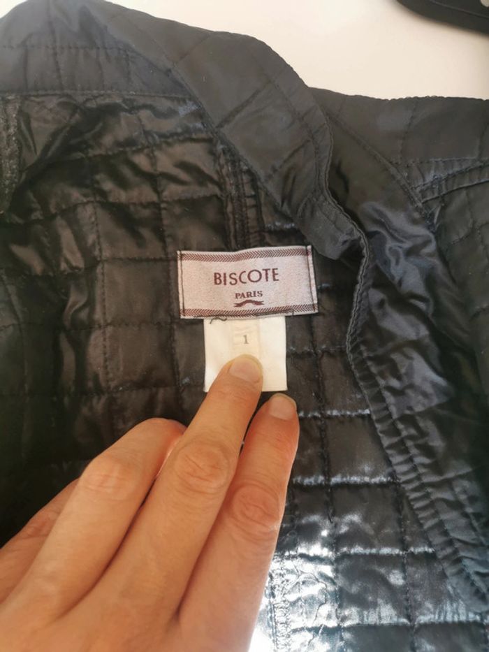 Blouson deli saison femme taille 1 biscote paris tbe - photo numéro 6
