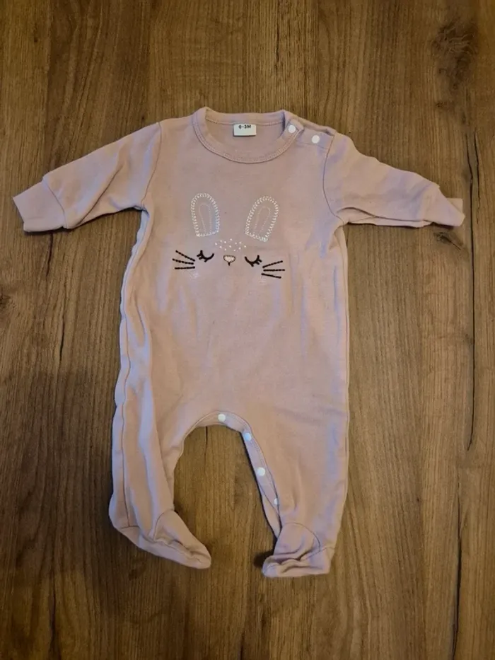 Pyjamas mi-saison fille 1 mois