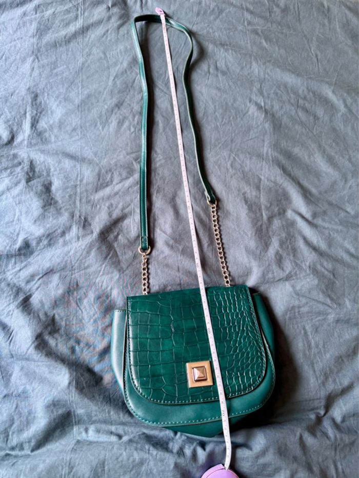 Petit sac à bandoulière couleur vert - Etam - photo numéro 12