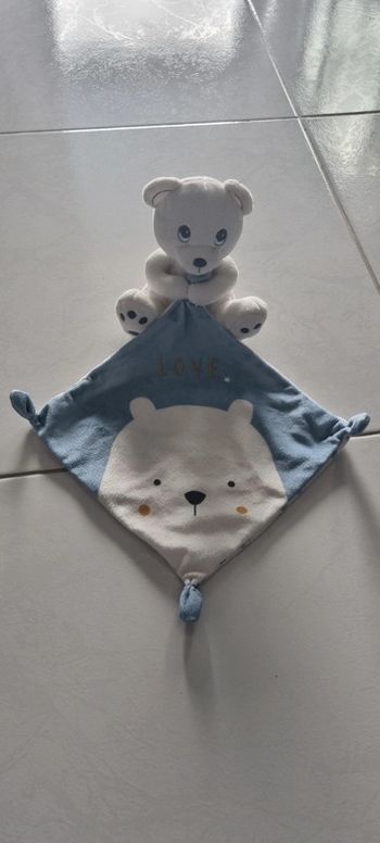 Doudou peluche Ours Neuf
