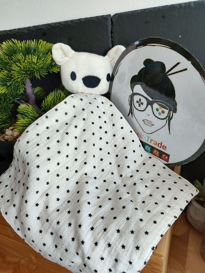 doudou koala ours mange blanc noir étoile bonton bon ton DD000415