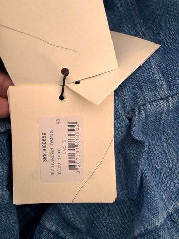 Jupe à volants en denim jeans