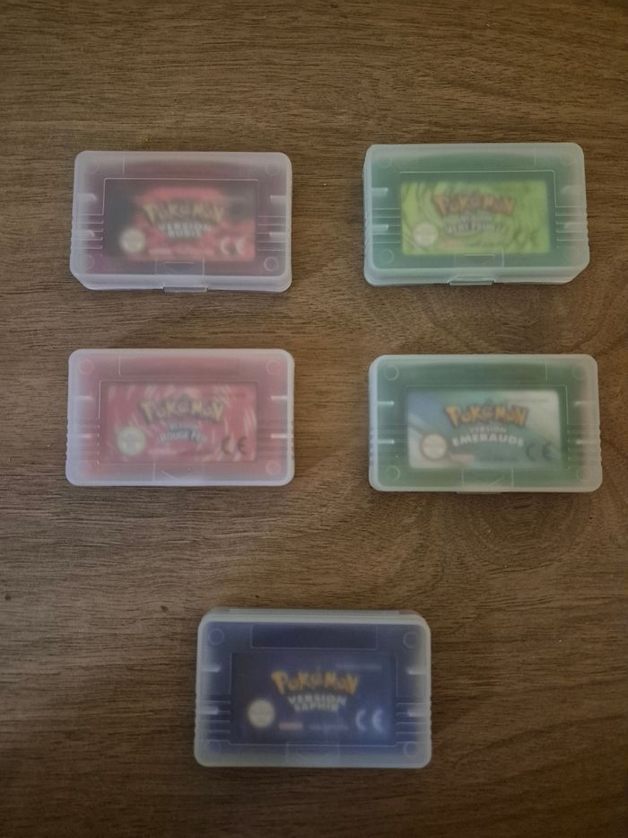 Lot de 5 jeux GBA Pokemon cartmods - photo numéro 2
