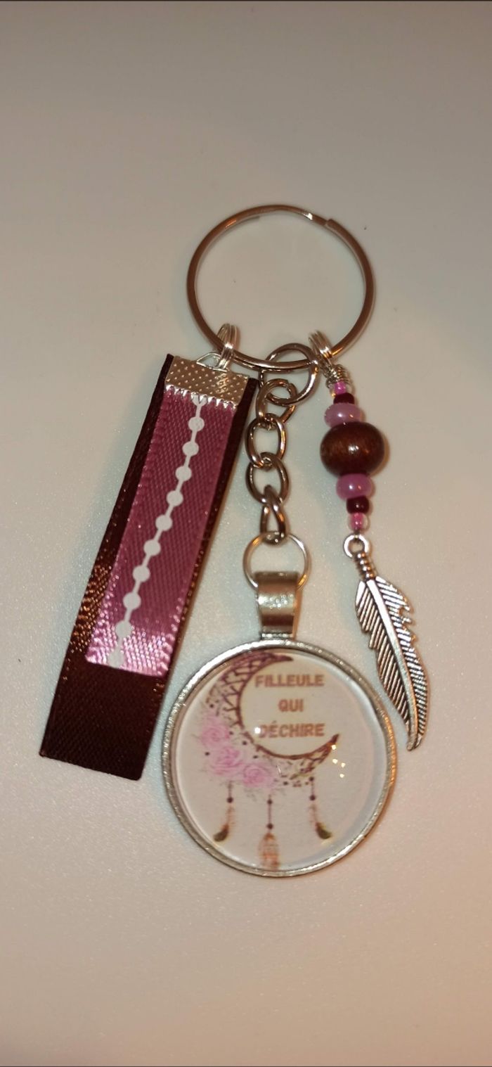 Porte clé filleule " filleule qui déchire "