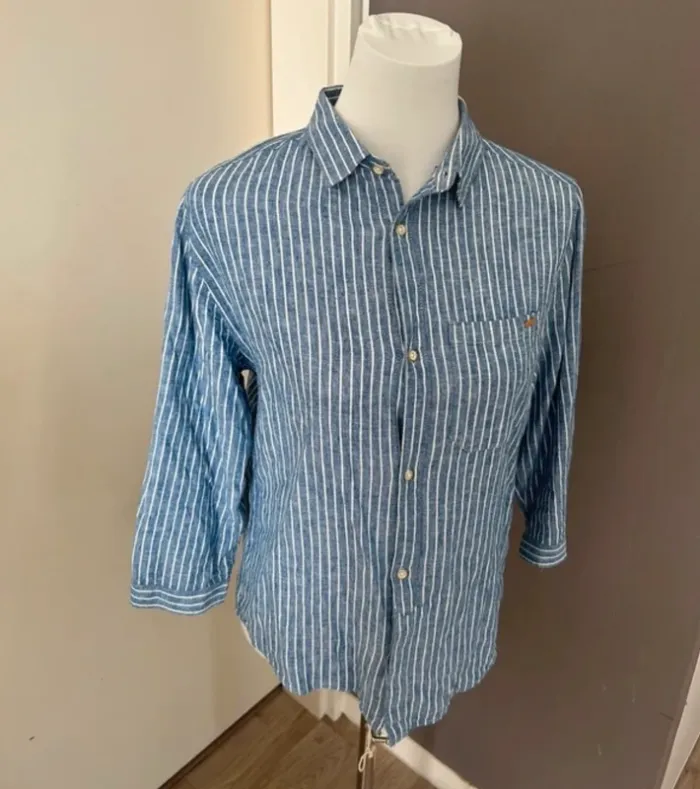 Zara kid, chemise rayée bleu taille 13/14