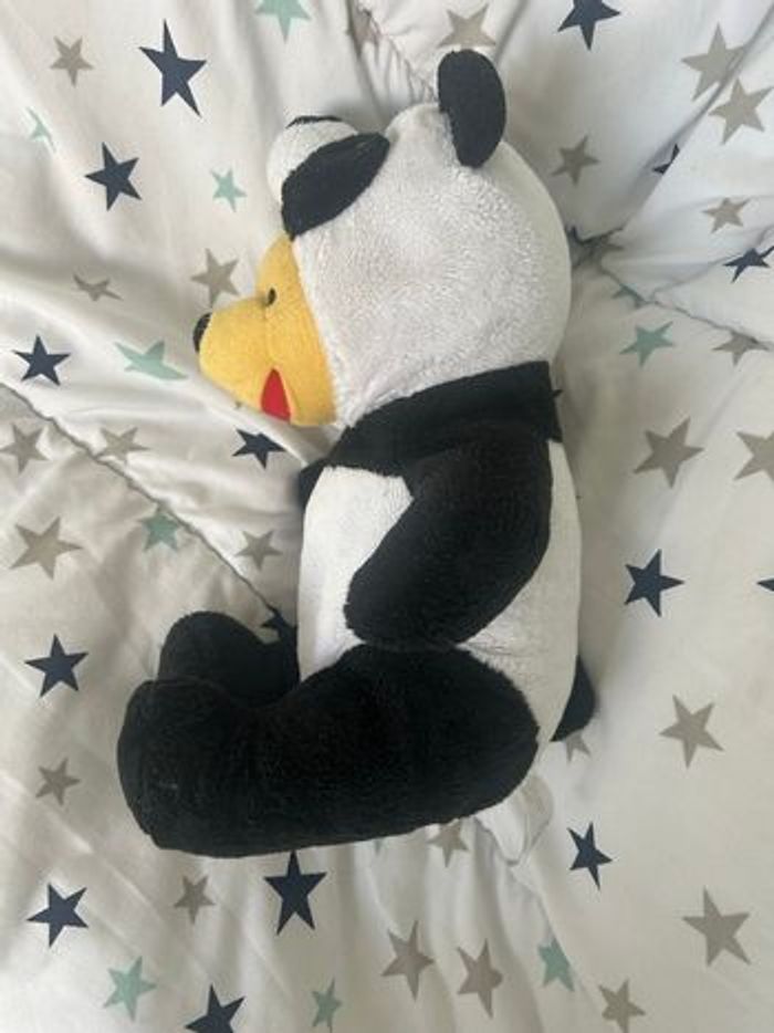 Peluche doudou Winnie costume panda 25 cm Disney - photo numéro 9